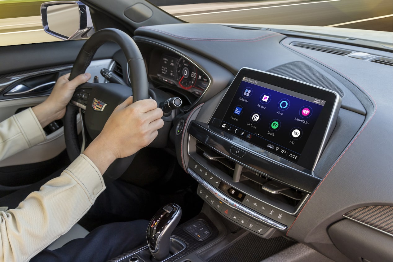 Close up of Steering Wheel & Infotainment System