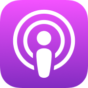 The Apple podcast logo.