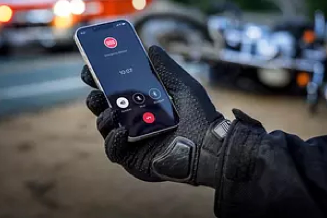 A Person Involved in a Crash Uses Their Smartphone to Call OnStar