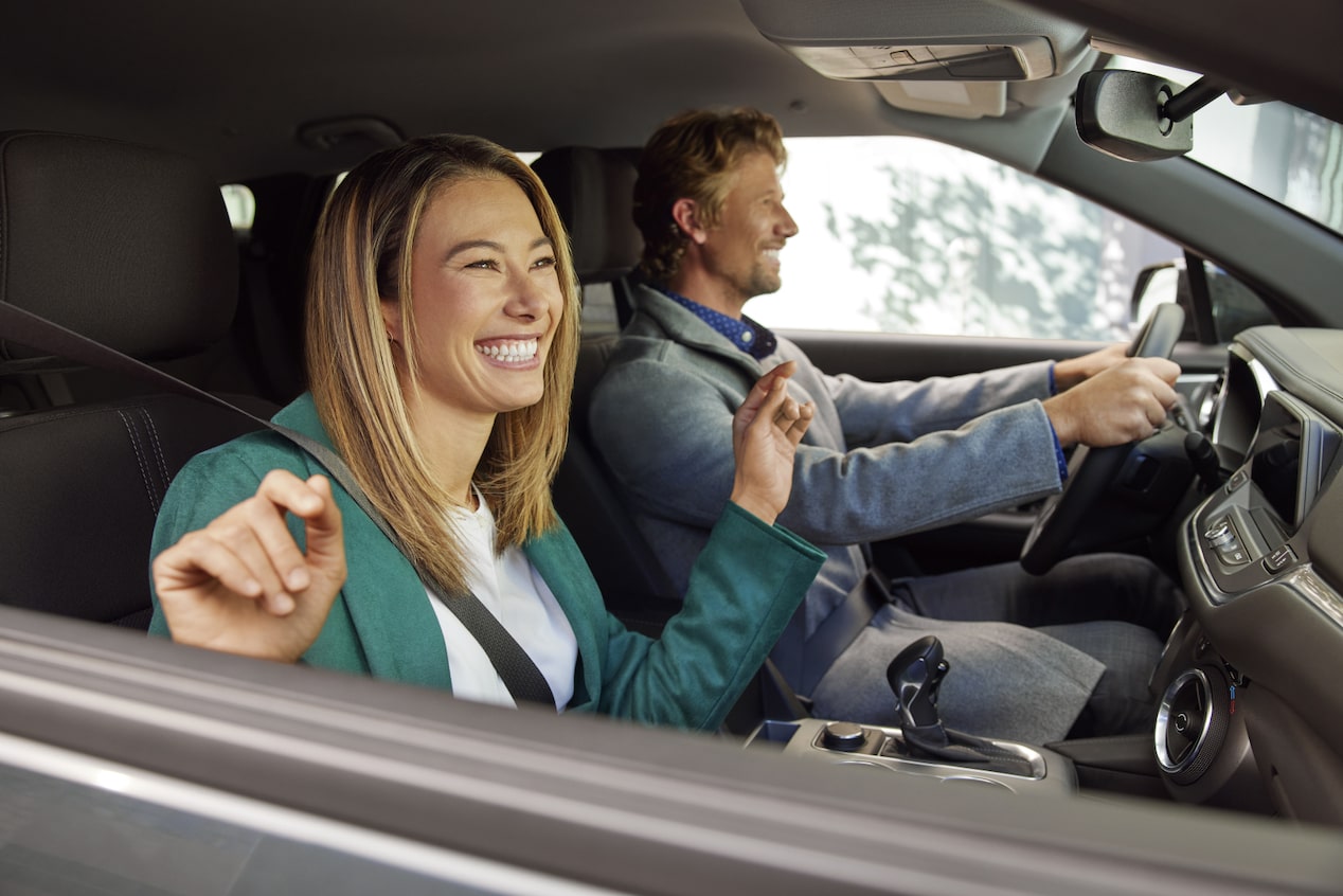 Couple in the Vehicle While Passenger Grooves Out