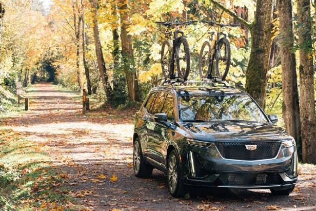 Bike Rack On Top of Cadillac SUV